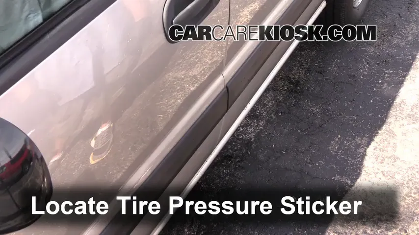 2004 Chevrolet Venture LS 3.4L V6 Tires & Wheels Check Tire Pressure